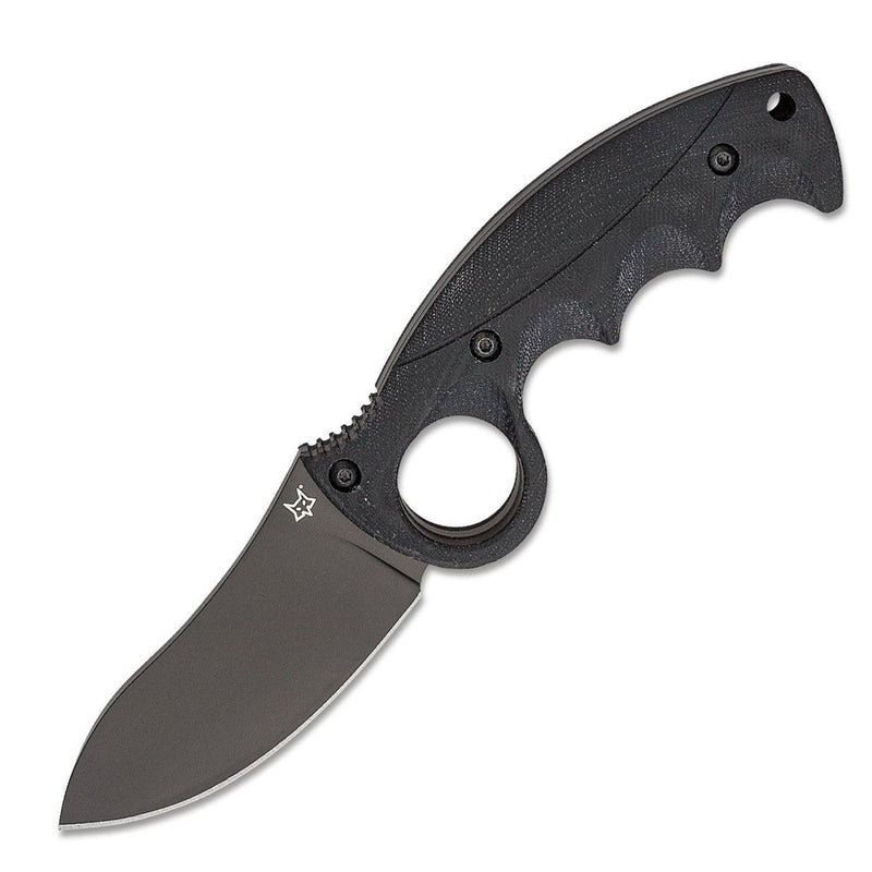 Fox Knives Brand Italy fixed blade knife Alaskan Hunter stainless steel Black