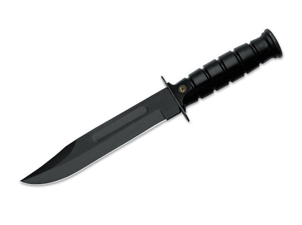Fox Knives Brand Italy fixed blade knife carbon steel C70 Black Military grade