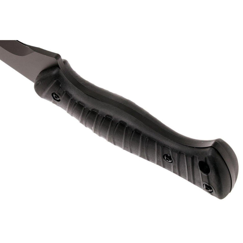 Fox Knives Brand Italy KUKRI machete stainless steel black fixed blade knife FRN nylon fiberglass handle