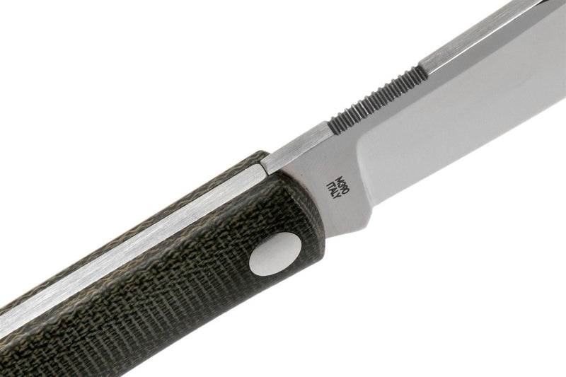 Fox Knives Brand Italy Livri folding knife stainless steel M390 Green Micarta universal camping knife