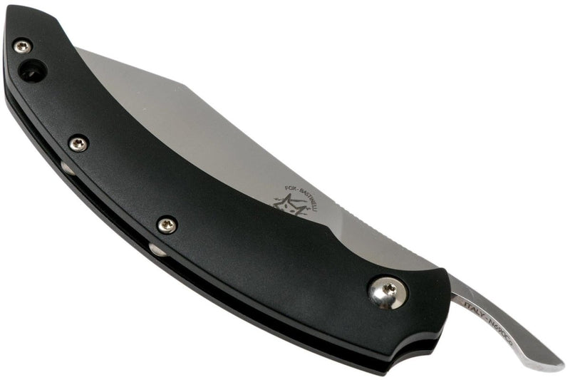 Fox Knives Brand Italy SLIM DRAGOTAC fixed blade knife N690co stainless steel FRN Black handle