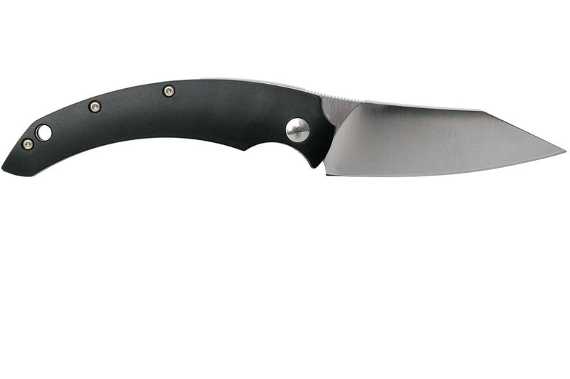 Fox Knives Brand Italy SLIM DRAGOTAC universal knife pocket clip point blade N690Co steel camping knife FRN black handle