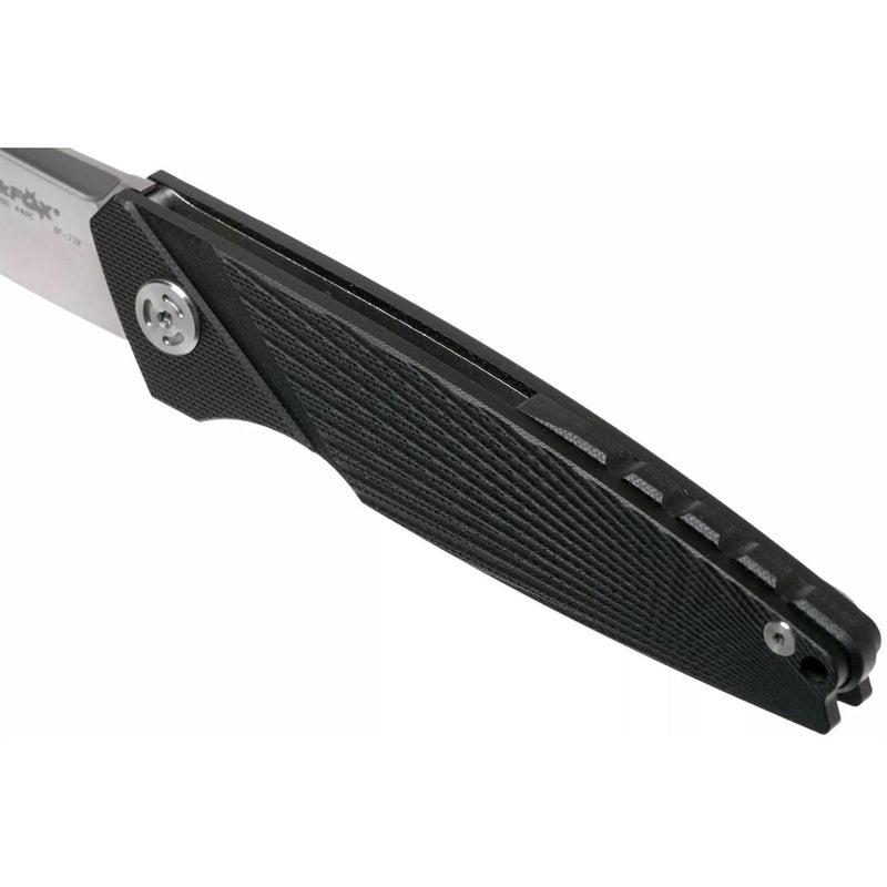 FoxKnives Brand folding pocket knife METROPOLIS stainless steel 440C satin coated G10 black handle universal knife