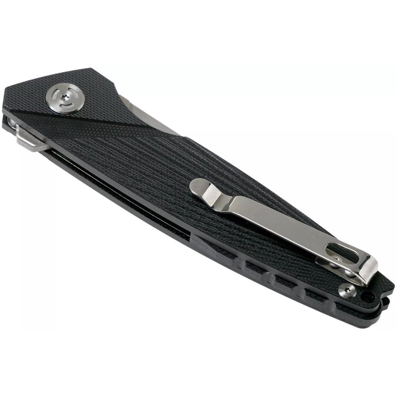 FoxKnives Brand folding pocket knife METROPOLIS stainless steel 440C satin coated G10 black handle universal Italian knives