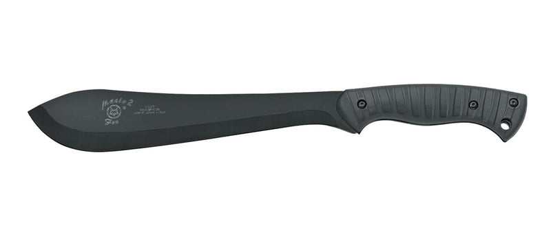 FoxKnives Brand Italy Macho 680T machete fixed bolo plain black idroglider stainless steel blade