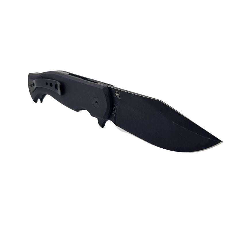 FoxKnives EASTWOOD TIGER tactical field pocket knife folding clip point blade idroglider stone High speed D2 steel HRC 59-61