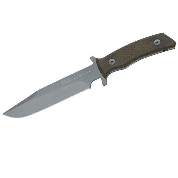 FoxKnives E.T.K. EXAGON tactical combat field knife fixed clip point blade 440C stainless steel 56-58 HRC Italian knives