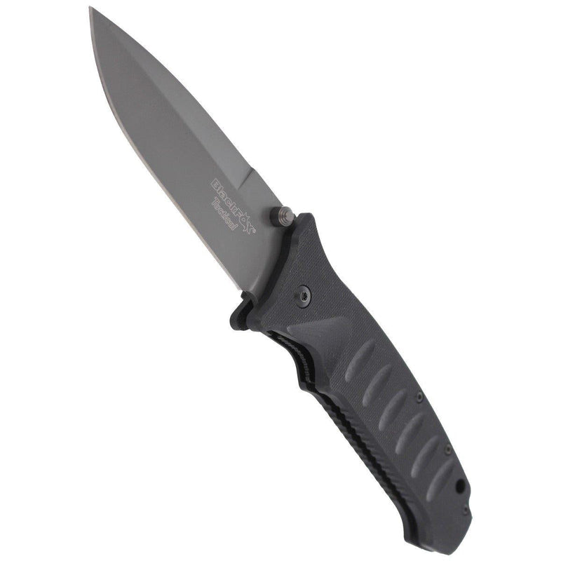 FoxKnives folding knife tactical combat U.S. Army fast release folding spear point blade 420J2B steel G10 black handle