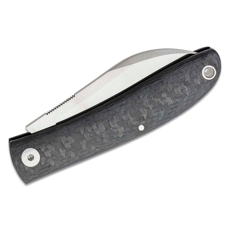 FoxKnives LIVRI pocket knife sheep foot shape blade M390 steel carbon fiber handle Italian traditional knives 61 HRC