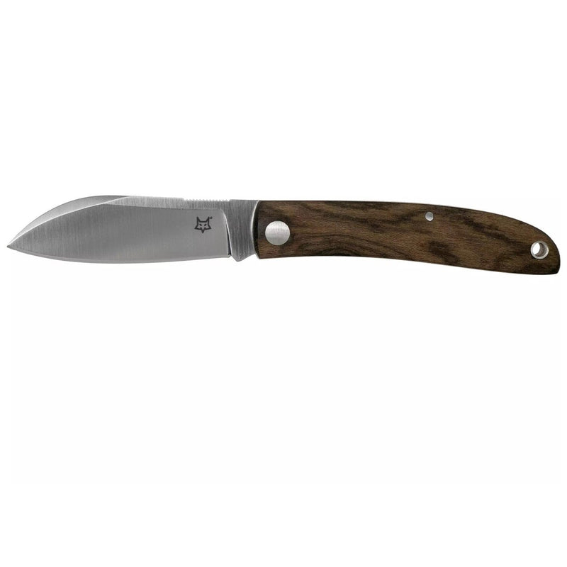 FoxKnives LIVRI universal traditional pocket knife folding sheep foot satin plain blade M390 stainless steel ziricote wood