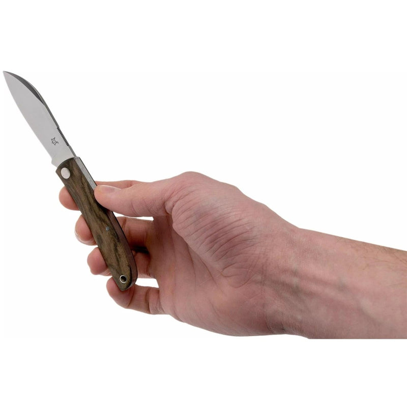 FoxKnives LIVRI universal traditional pocket knife folding sheep foot blade M390 stainless steel ziricote wood