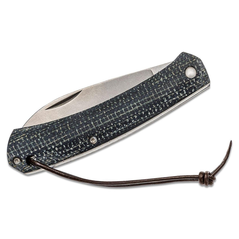 FoxKnives NAUTA compact traditional pocket knife folding drop point stone washed blade 420hc steel universal Italian knives
