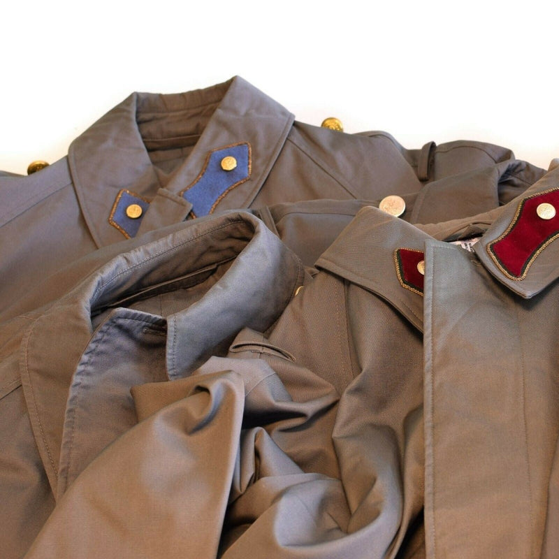 austrian military surplus long jacket gray