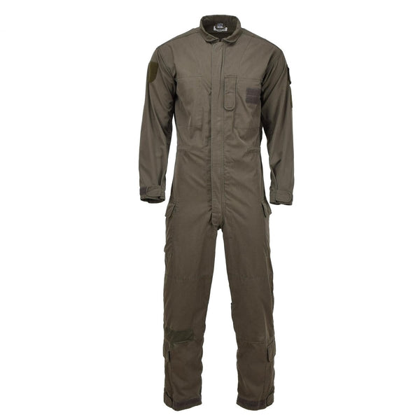 Army tactical tanker mechanic men coveralls original Austrian Military cargo slash pockets hook and loop patch plate
