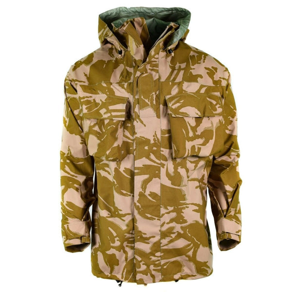 Tactical combat goretex original British military jacket desert MVP camouflage waterproof chest pocket