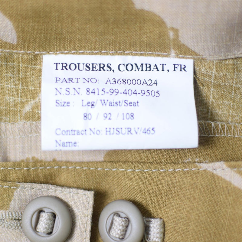 Genuine British army combat pants DPM Desert trousers Ripstop Fire Retardant