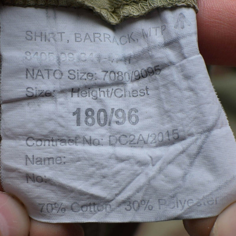 Genuine British army Issue combat MTP field jacket multicam military shirt