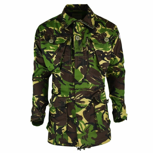 British army tactical combat jacket DPM camouflage jungle military all seasons smock British flag chest and side pockets