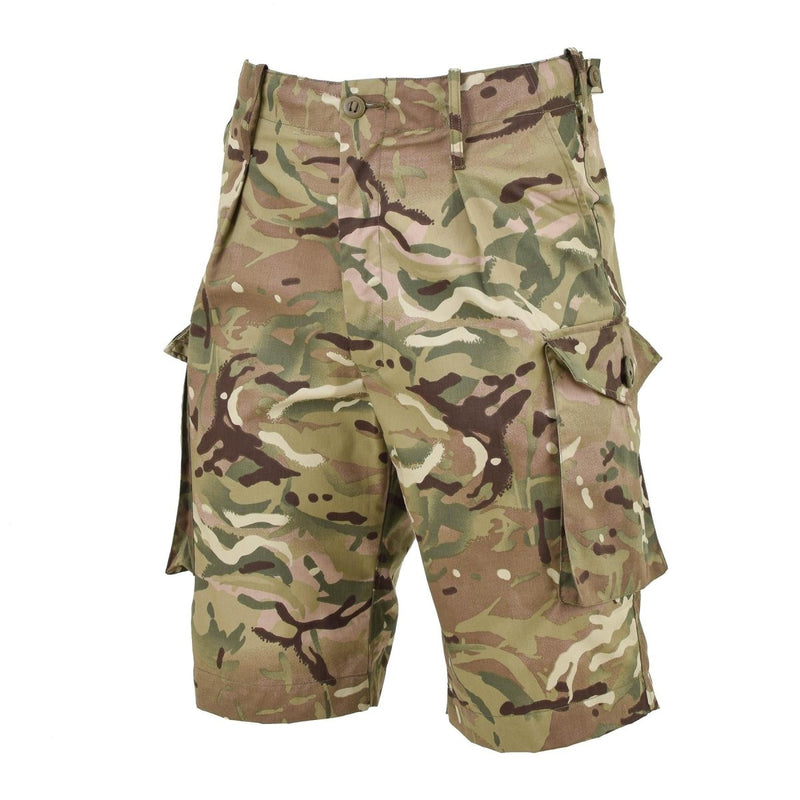 Military shorts tactical combat original British army MTP camo cargo shorts flat front cargo pocket camping fishing hunting