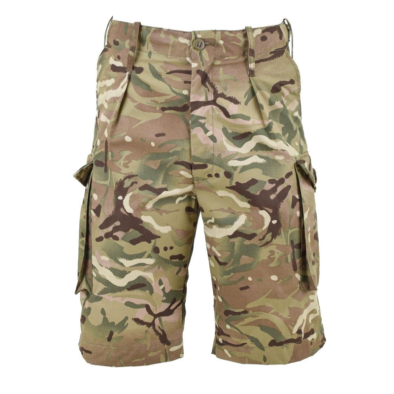 Military shorts tactical combat original British army MTP camouflage cargo shorts flat front