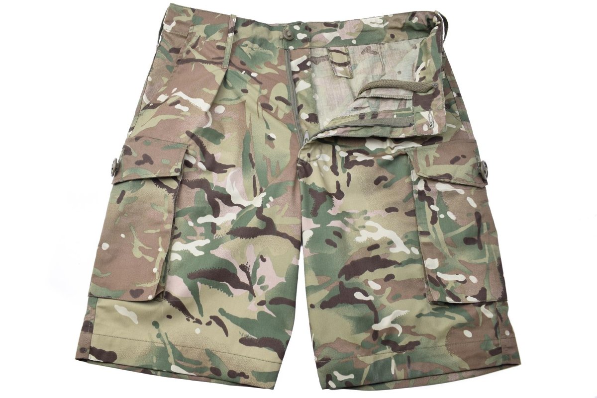 Genuine British army military combat MTP camo shorts military issue NE ...
