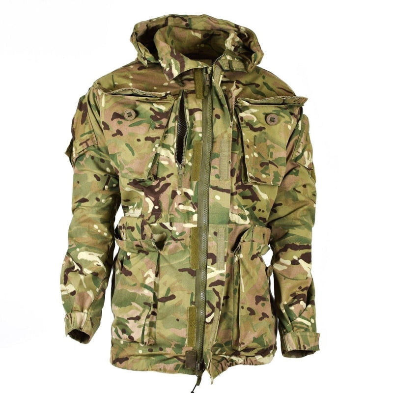 Military jacket british army parka field combat  camouflage MTP hooded all seasons breathable windproof front and arm pockets