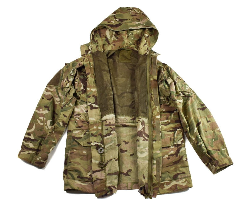 Tactical combat jacket original British MTP camouflage jacket parka smock windproof hooded adjustable waist and bottom
