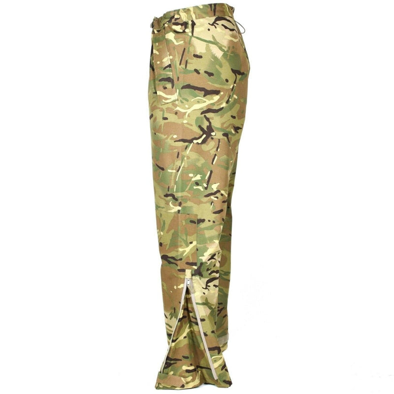Tactical combat rain pants original British waterproof MTP goretex breathable comfort adjustable elastic waist lightweight