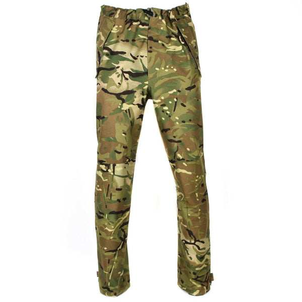 Genuine British army military combat MVP MTP camo rain pants waterproof goretex adjustable waist lightweight