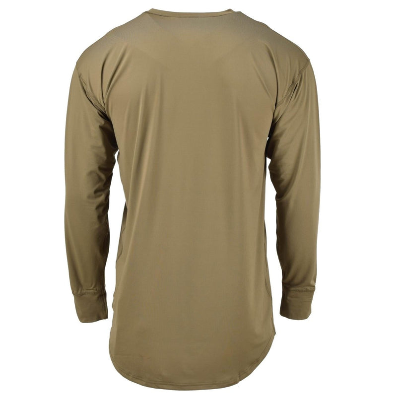 Thermal undershirt original British military shirts brown all seasons breathable lightweight athletic fit