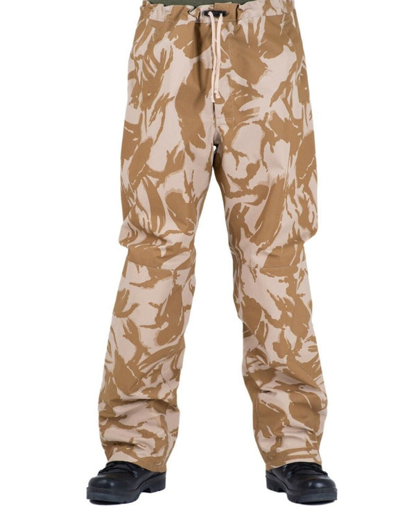 Combat tactical rain pants original British military waterproof Gore-Tex waterproof camouflage trousers hook and loop closure