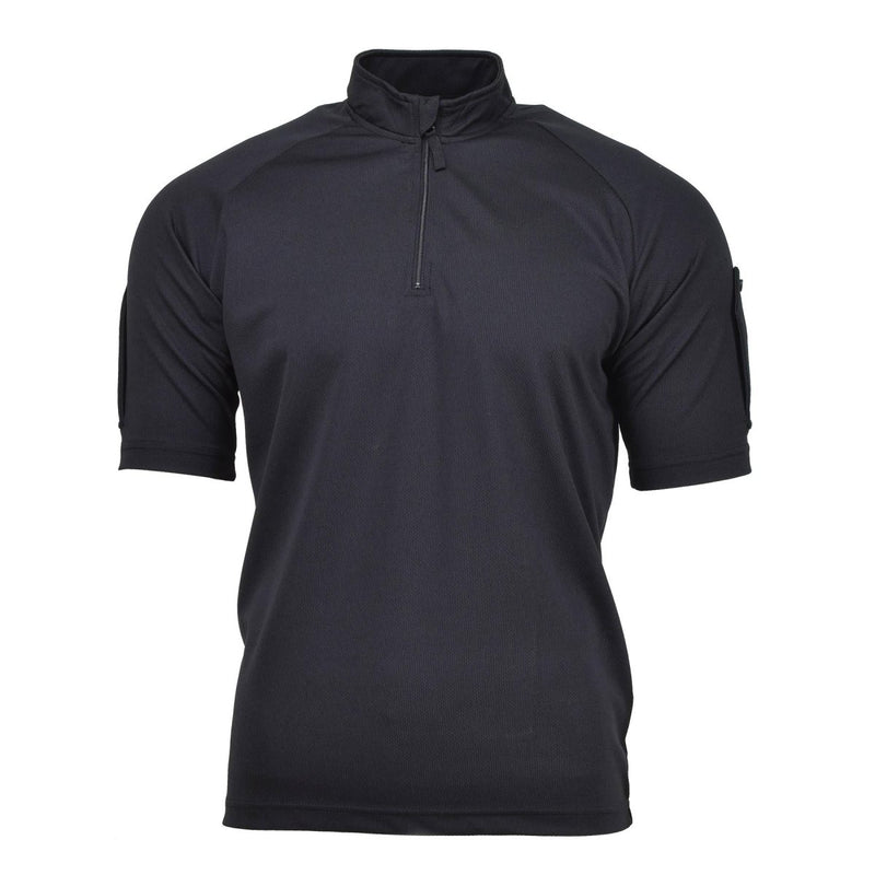 Police breathable T-shirt activewear black shirts lightweight original British functional all seasons Polloce  on shoulders