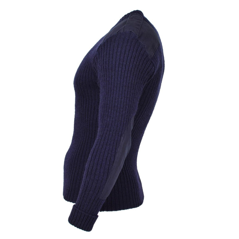 Pullover bodywarmer wool jumper commando sweater lightweight workwear formal travel rib knitted round-neck cuffs waist like