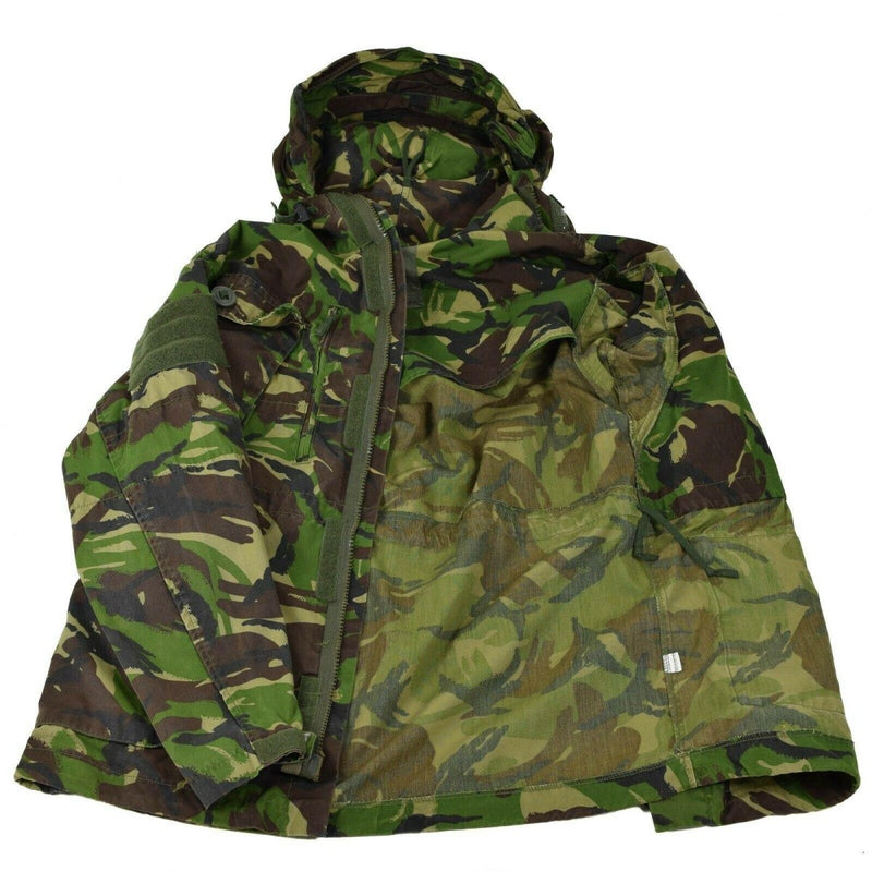 Tactical combat field smock jacket hooded windproof DPM camo original British windproof hook and loop adjustable cuffs