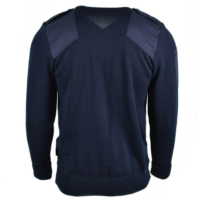 Police army pullover original British sweater commando jumper lightweight reinforced shoulders wool police security