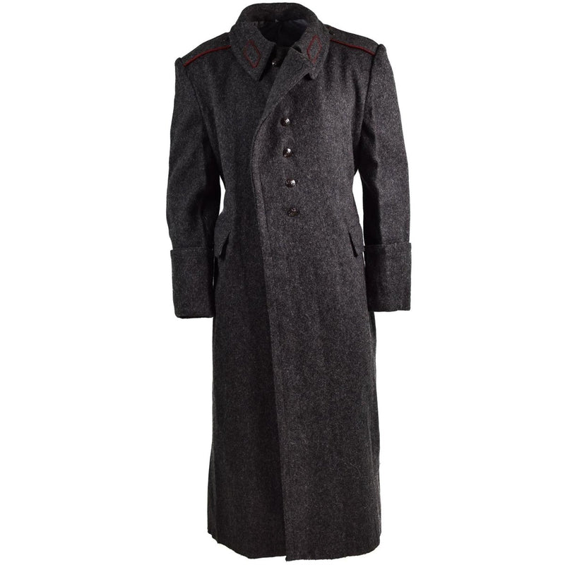 Trench coat wool winter original Bulgarian army wool overcoat heavyweight windproof vintage