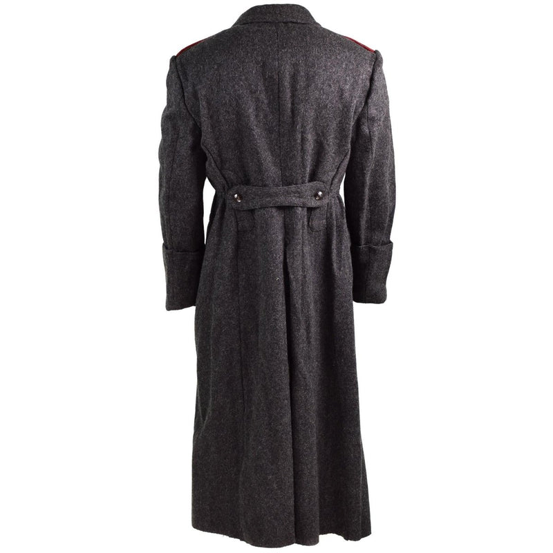 Trench coat wool winter original Bulgarian army wool overcoat heavyweight windproof vintage