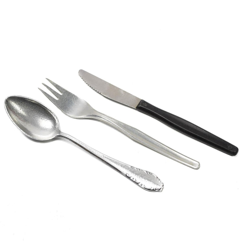 Cutlery set Original Czech army cutleries aluminum 3 pieces fork spoon knife vintage