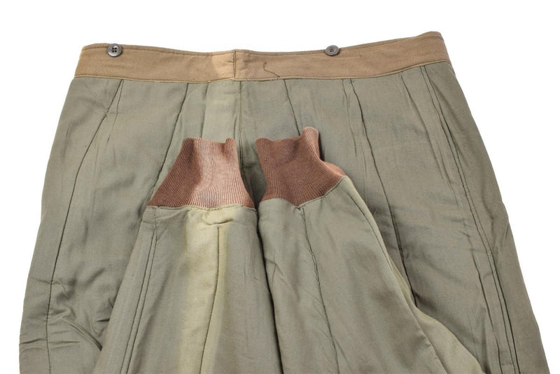 Liner pants original Czech army  M60 Lining thermal trousers elasticated bottoms vintage olive