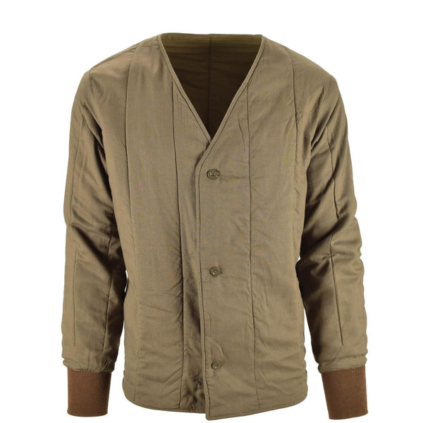 Liner jacket original Czech army m60 lining thermal jacket elasticated cuffs regular fit vintage olive