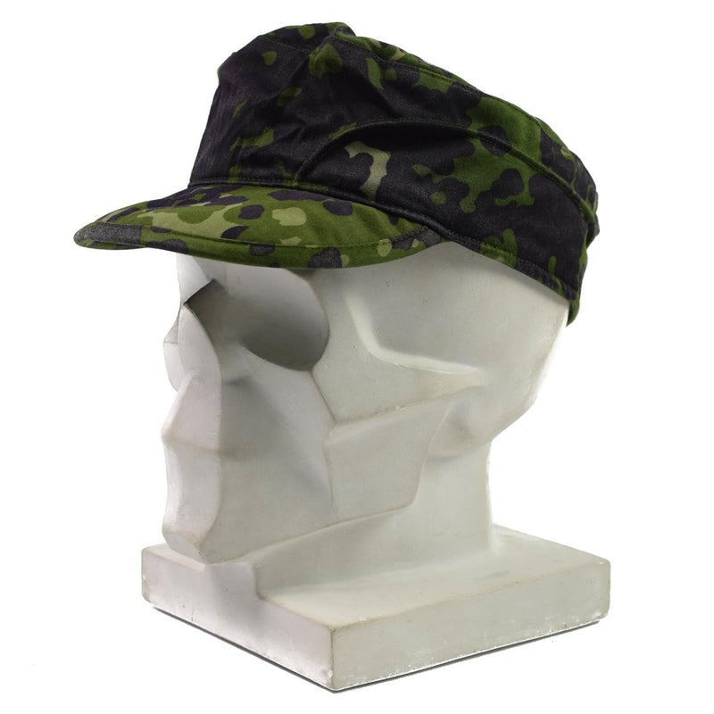 Genuine Danish Army field cap Military M84 Flecktarn Camo jungle summer hat visor