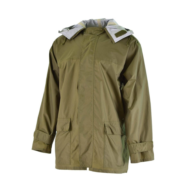 hooded military grade rain jacket