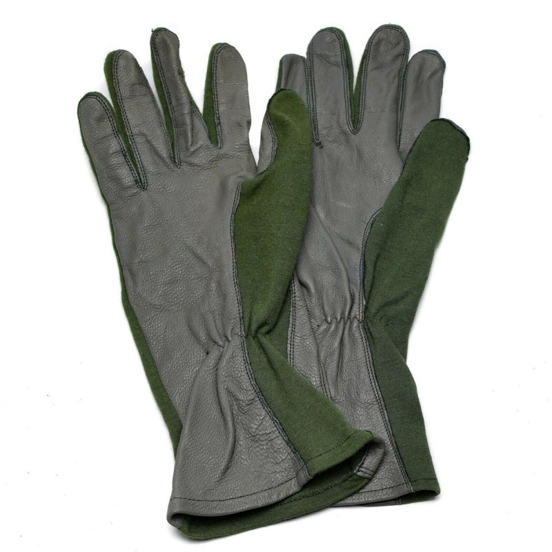 Airforce original Dutch military combat gloves leather aramid Kevlar combat flight tactical gloves leather anti-slip palms