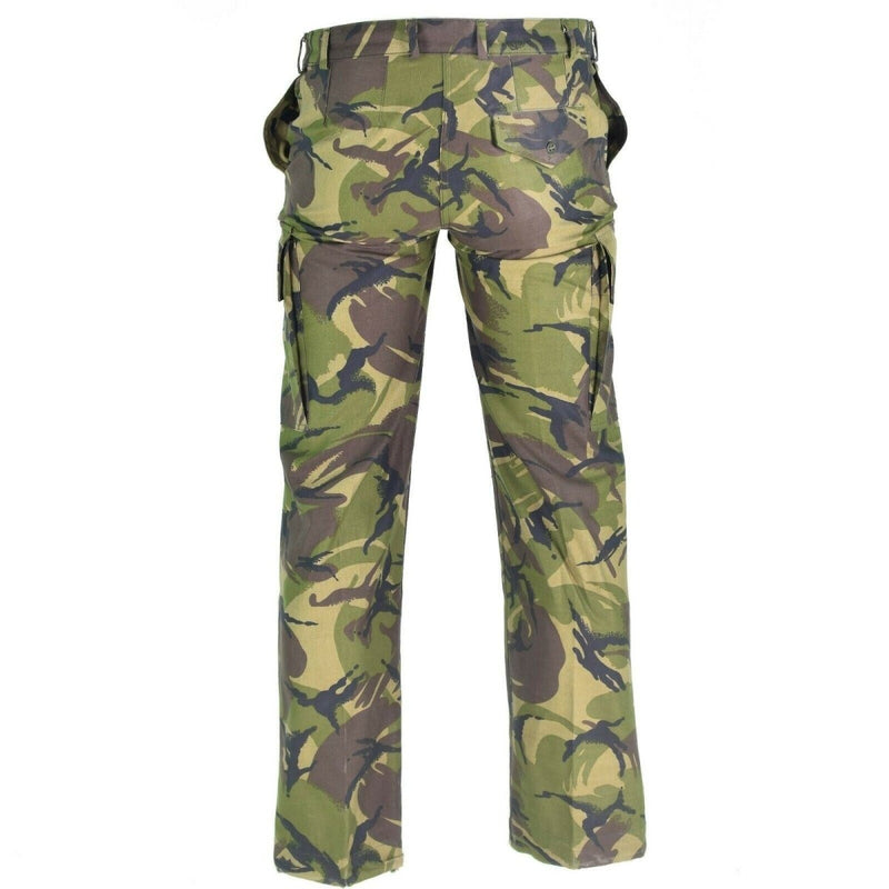 Genuine Dutch army combat pants military woodland camo trousers