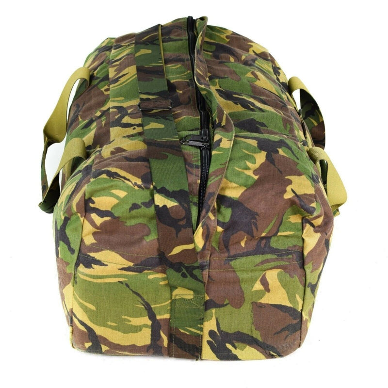 Netherlands original military DPM woodland weekend duffle bag carrier pouch pack zipper closure