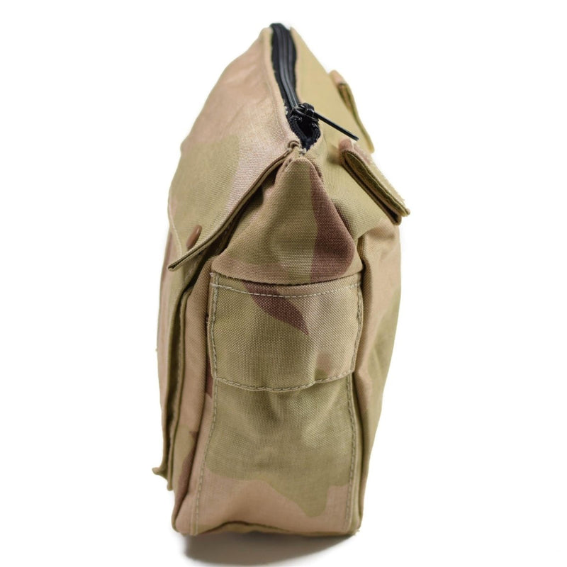 Gas mask bag original Dutch military desert camo shoulder pouch Fixlock quick release buckle detachable strap