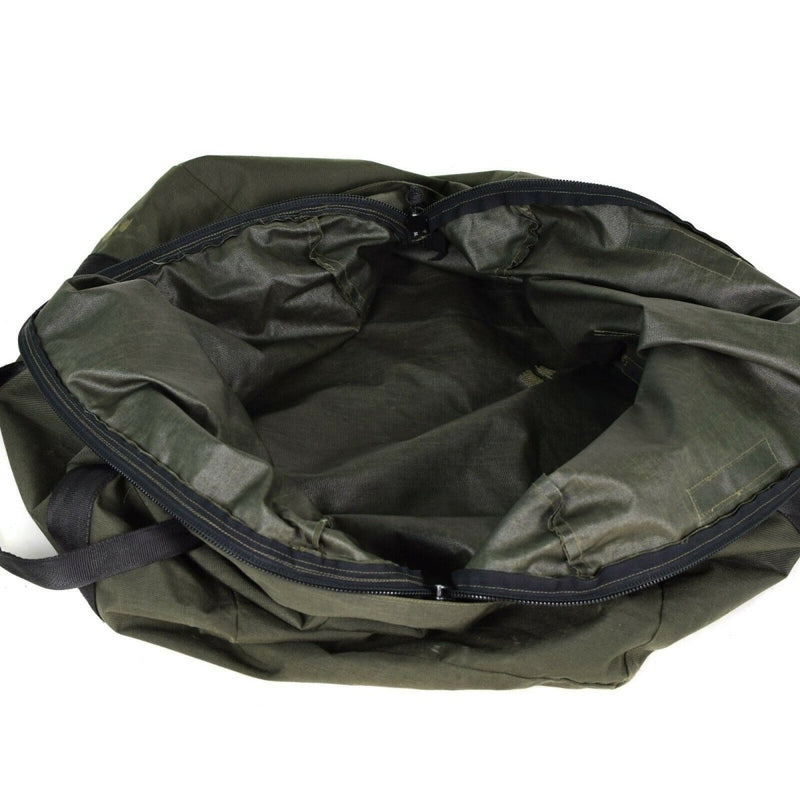 Sleeping bag original Dutch army olive carrier pouch pack duffel sack 100L closure zipper