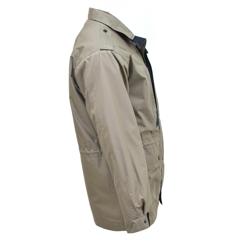 Parka with liner original Dutch military officer coat jacket water resistant polyester fleece cuffs shoulder epaulets