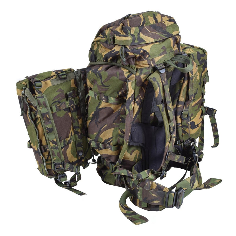 Military 60L backpack original Dutch army DPM camouflage rucksack quick-release buckle