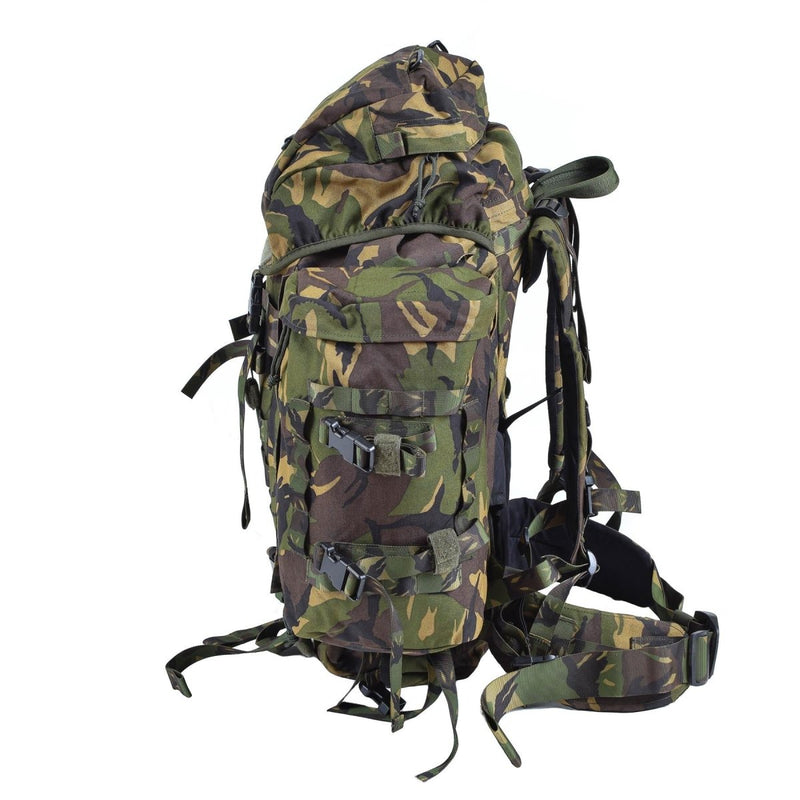 Military 60L backpack original Dutch army DPM camouflage rucksack large side pockets
